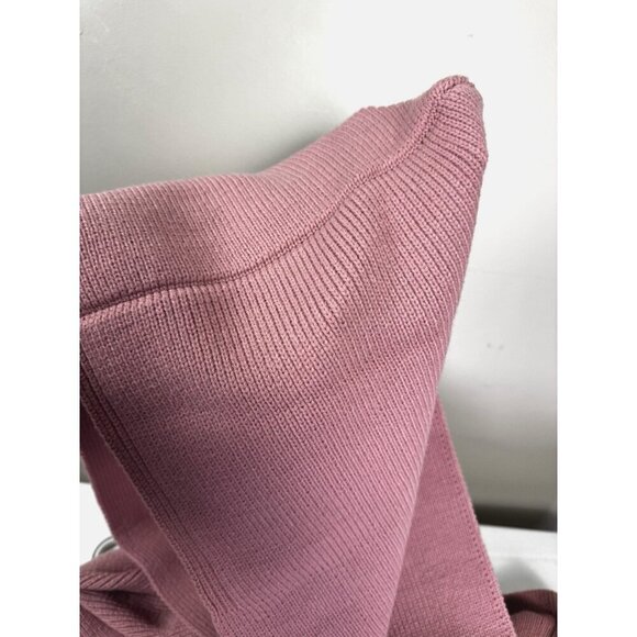 Duluth Womens Pink Knit Hooded Pockets Scarf Cozy Cabincore Winter Layers Girly - Picture 2 of 9